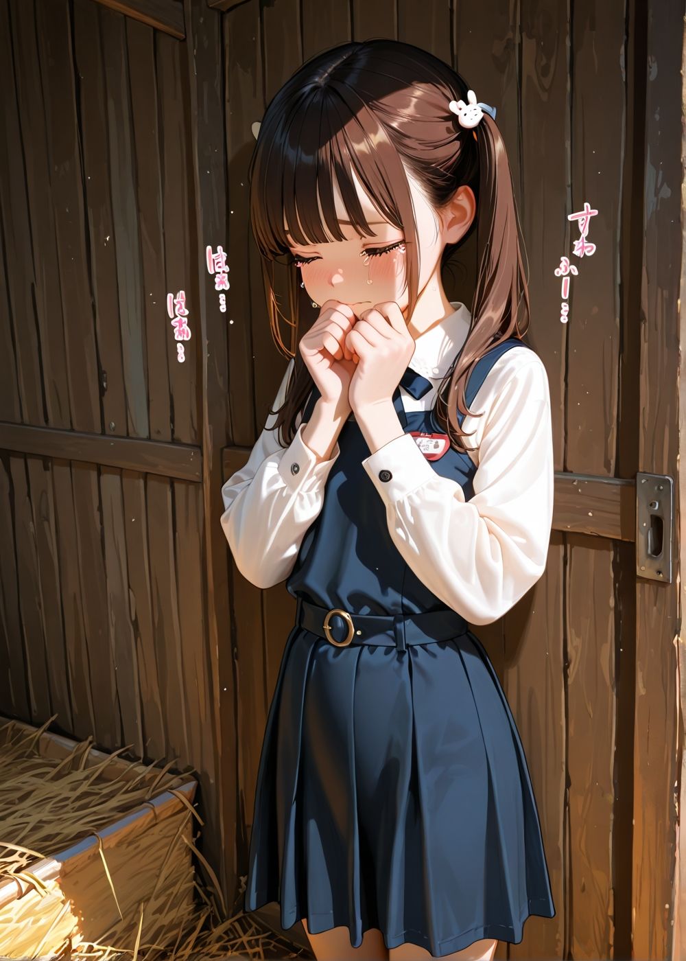 妹が小屋で無〇やり種付けセックスされた - サンプル画像 10