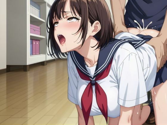 NTR学園 黒髪清楚系ビッチ - サンプル画像 9