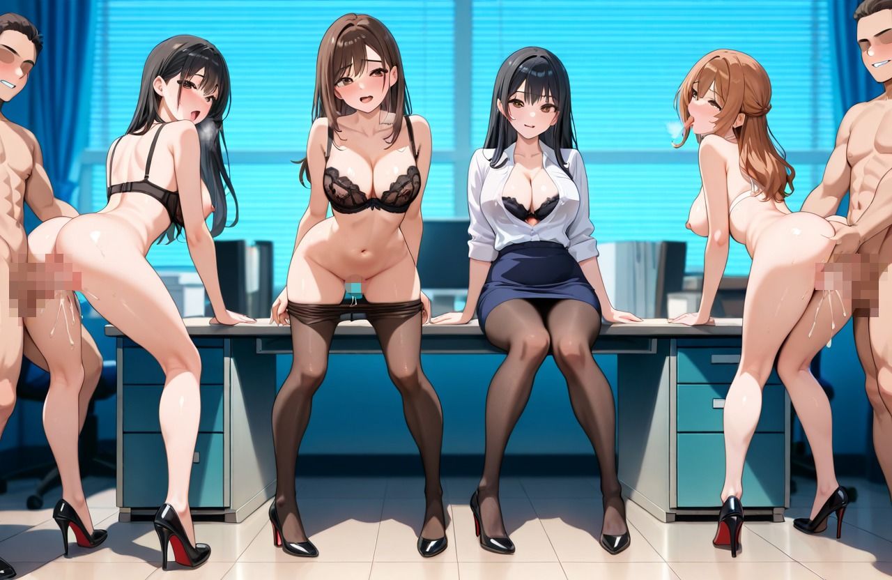 OL性活  乱交オフィス編 - サンプル画像 5