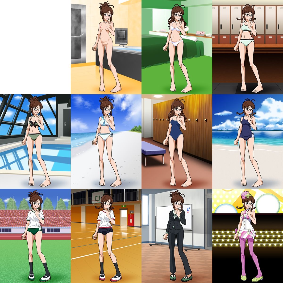 牡丹桜 画像の元 -真面目眼鏡統括管理娘兼歌姫編- - サンプル画像 1