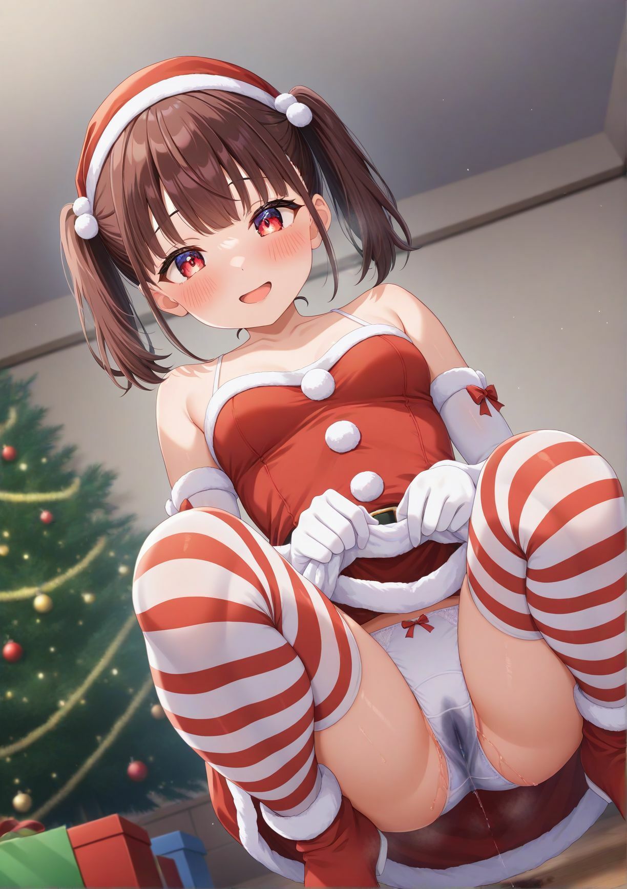 【◯人の貧乳美女編】パンちら撮影会を頼んだらびしょ濡れだった - サンプル画像 2