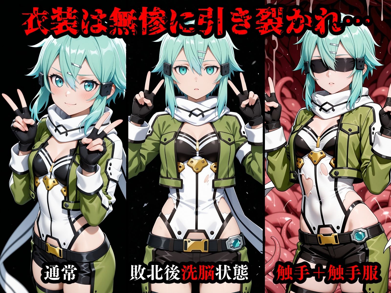 完全敗北ヒロインズ ア〇ナ シ〇ン 屈服するまで責め続ける！ - サンプル画像 2