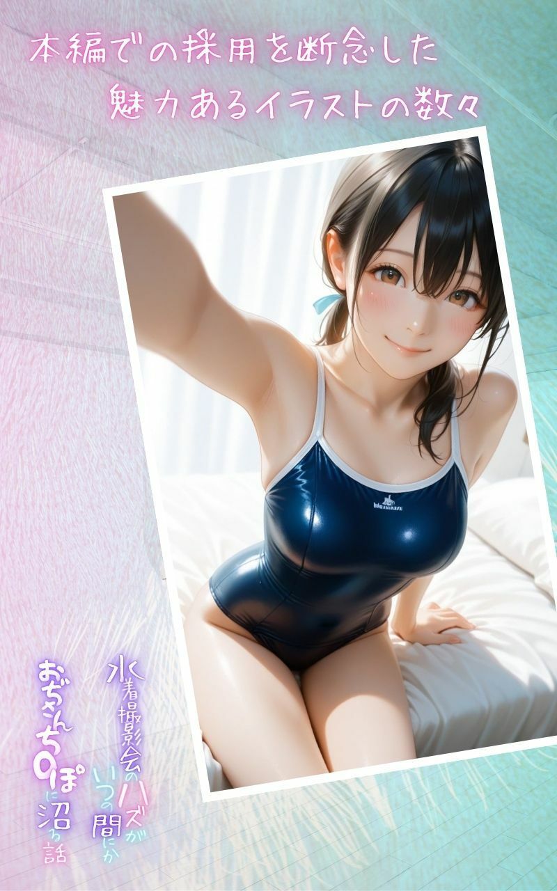 水着撮影会のはずが、いつのまにかおぢさんち〇ぽに沼る話1 【蔵出しボツイラスト集】 - サンプル画像 1