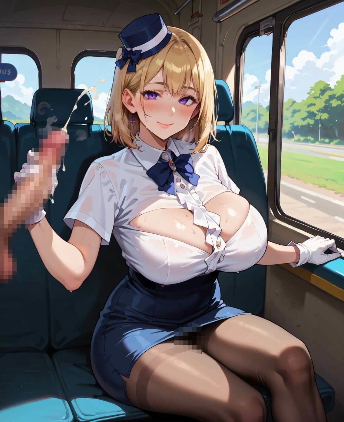 エロバスガイドと中出し旅情！110枚 - サンプル画像 5