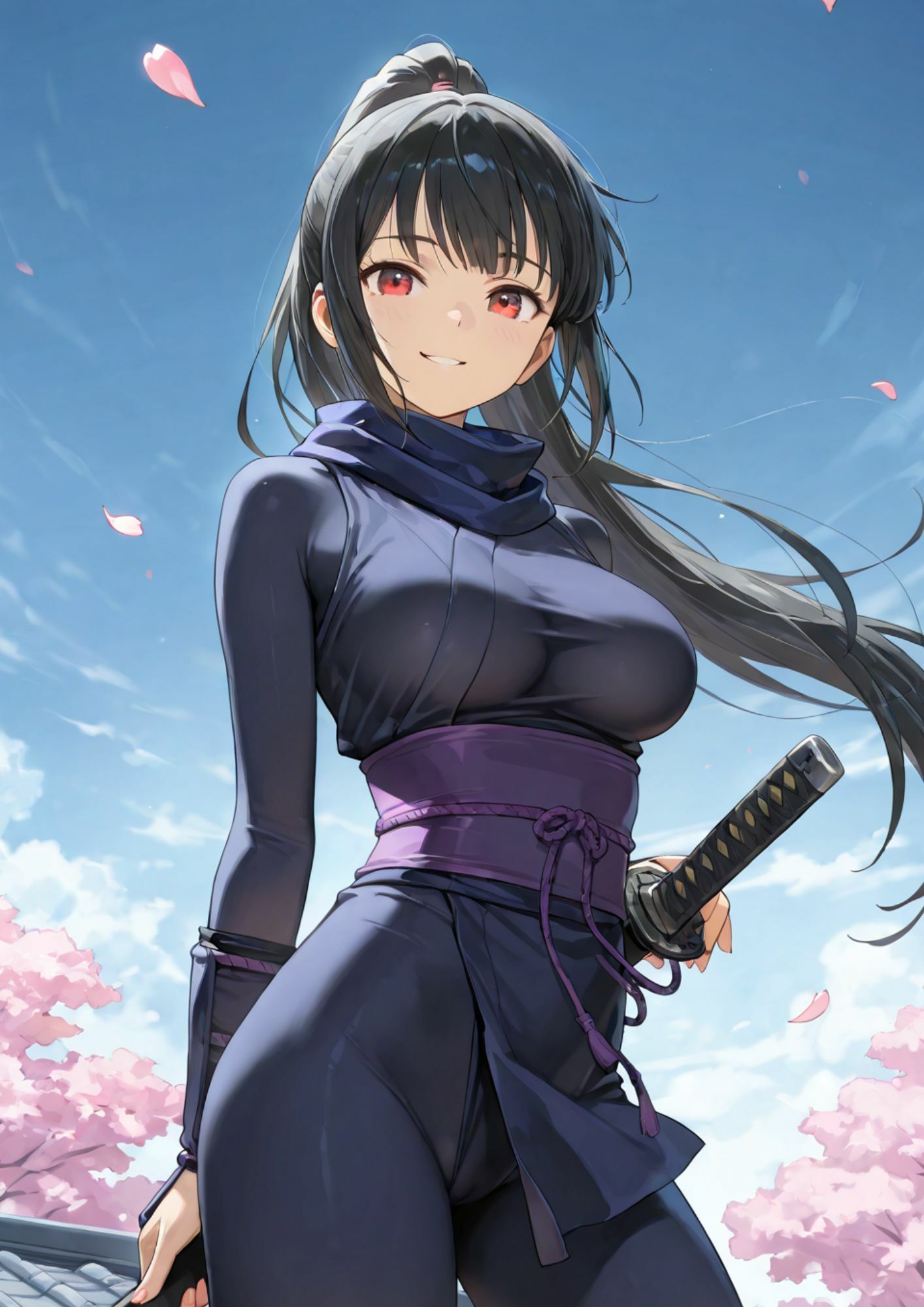 忍び堕ち 霧崎カエデ4  ― 捕縛と触手の檻 ― - サンプル画像 1