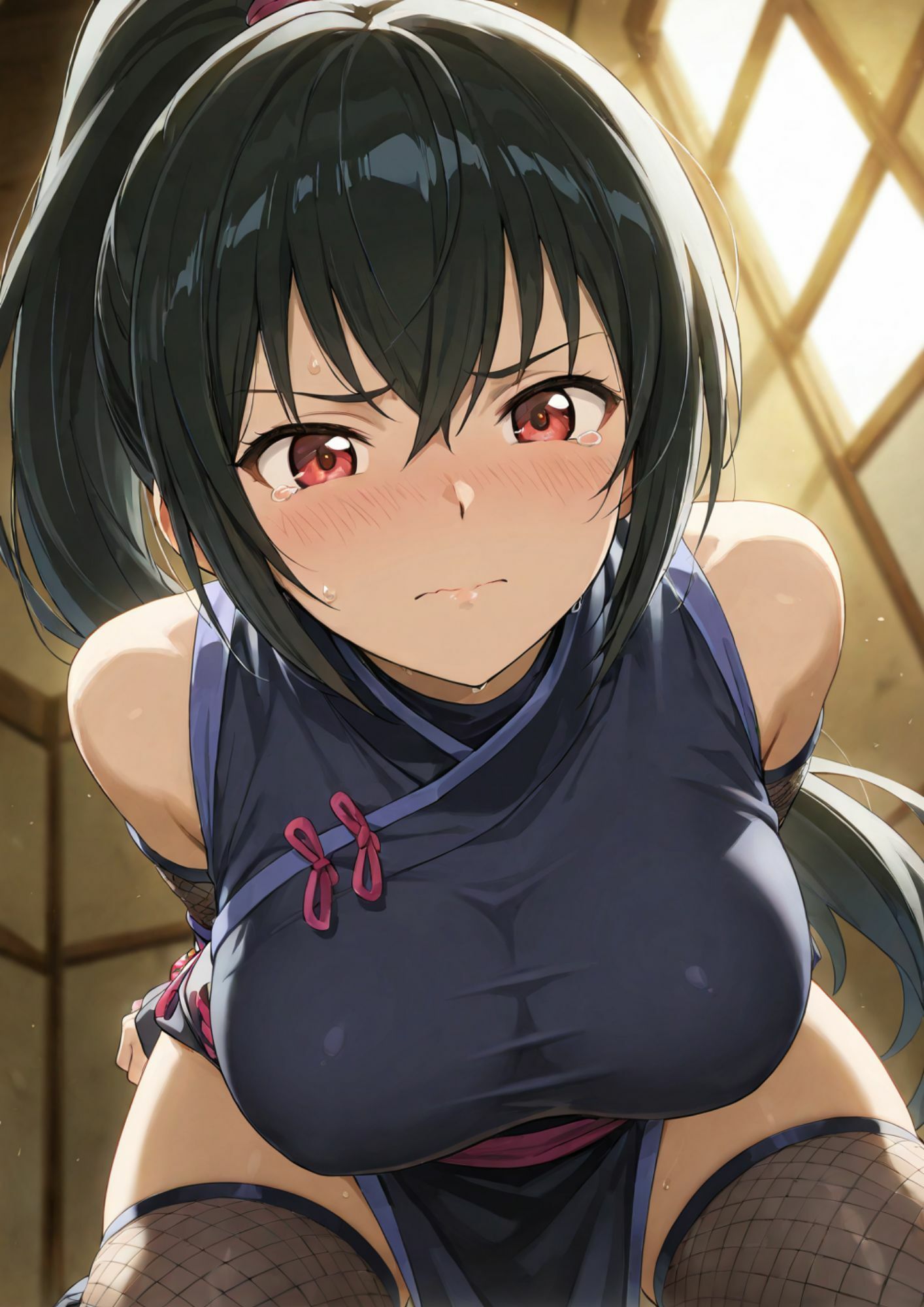 忍び堕ち 霧崎カエデ4  ― 捕縛と触手の檻 ― - サンプル画像 2