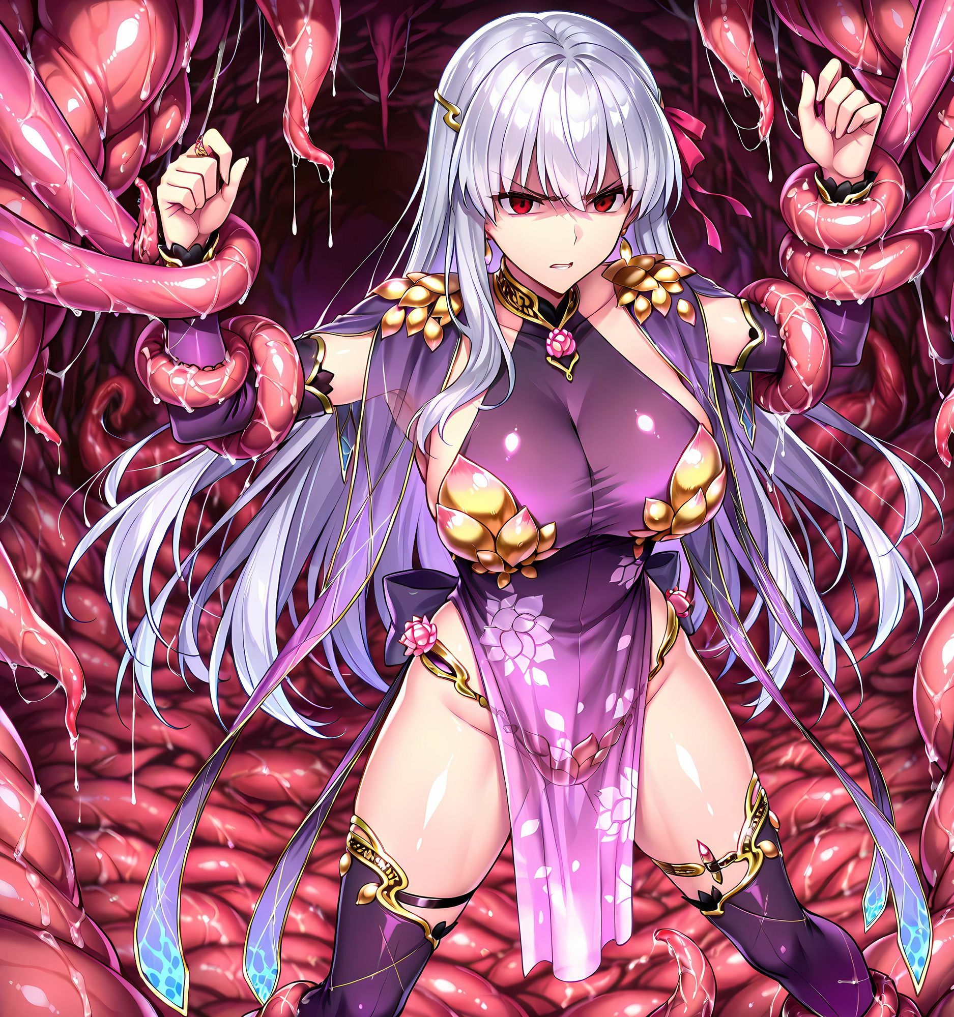 カーマ洗脳丸呑み悪堕ち〜淫魔化ドスケベ交尾〜 - サンプル画像 3