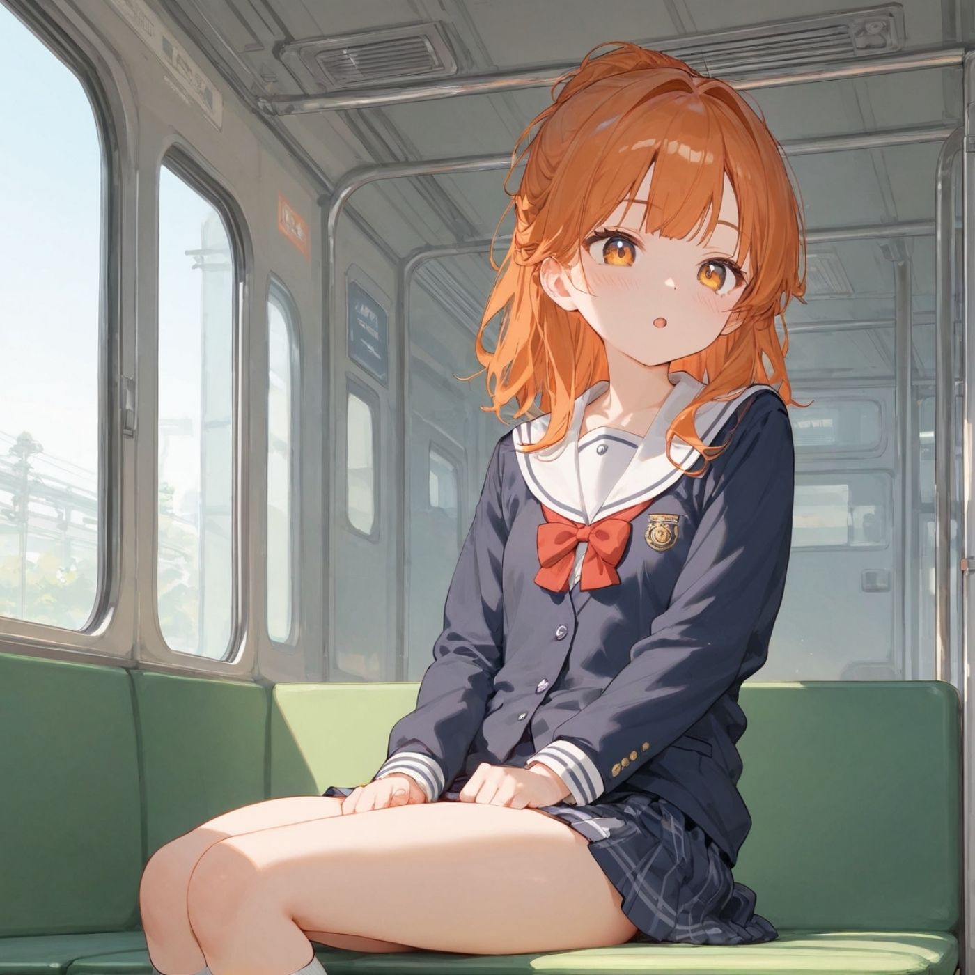 ビッチ用レ●プ車両！乗ったら終点まで乗り継ぎまくってください4【制服美少女の厳選CG258枚収録】 - サンプル画像 2