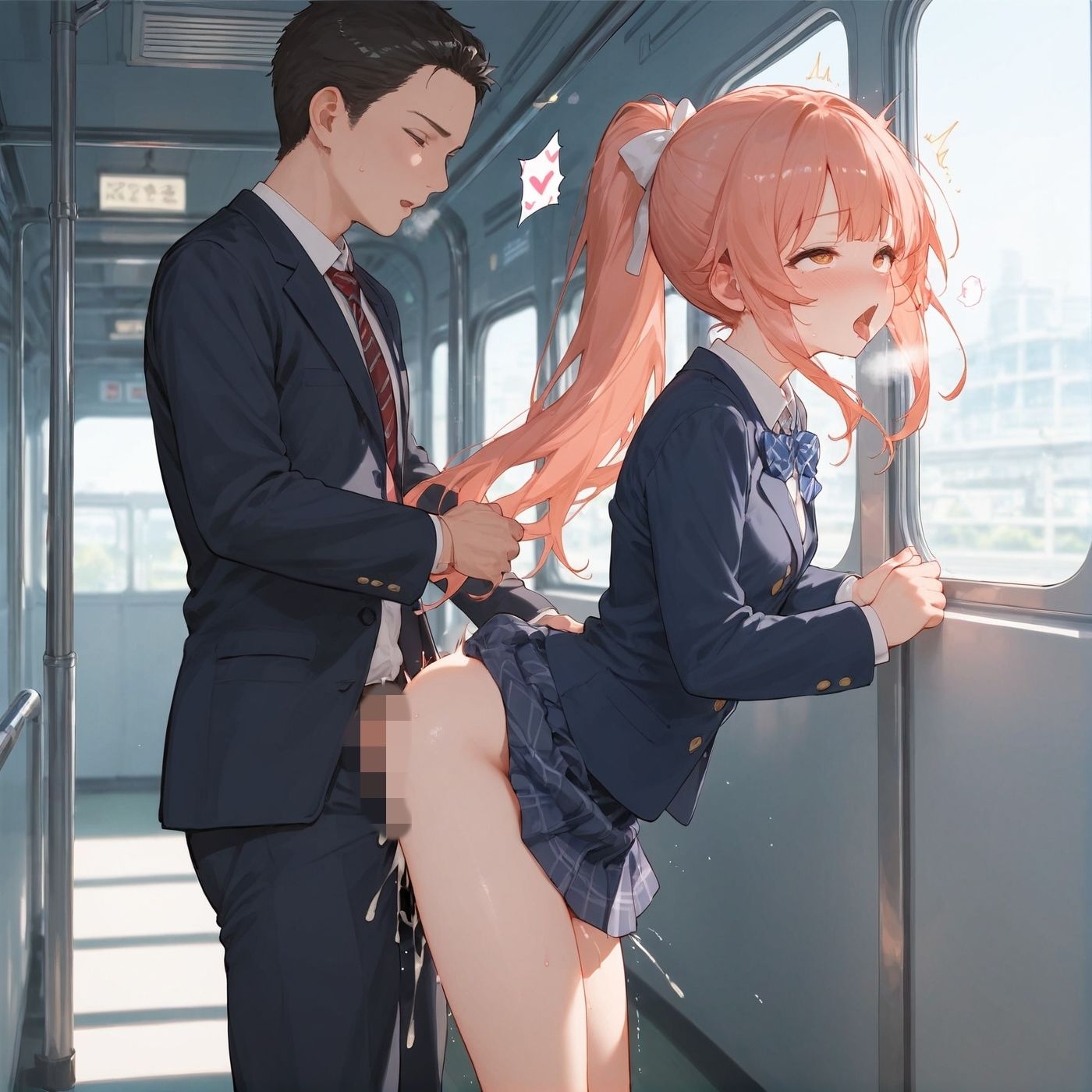 ビッチ用レ●プ車両！乗ったら終点まで乗り継ぎまくってください4【制服美少女の厳選CG258枚収録】 - サンプル画像 3