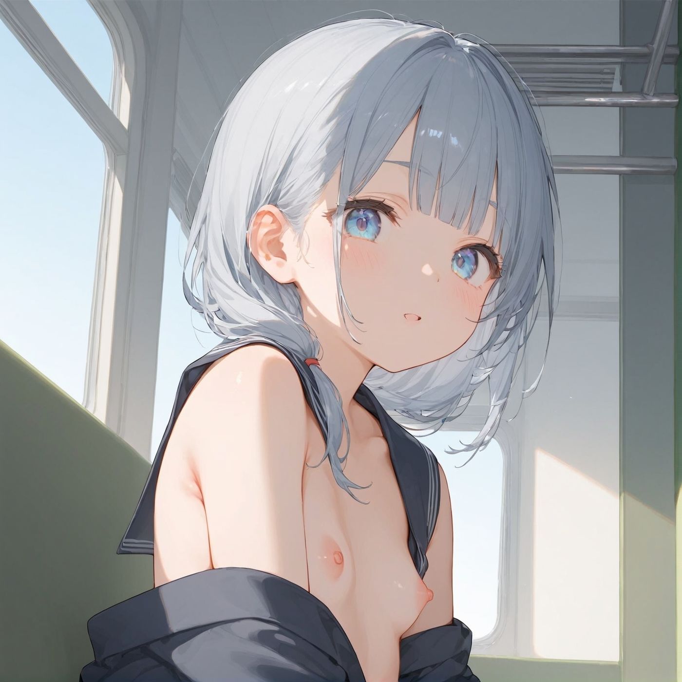 ビッチ用レ●プ車両！乗ったら終点まで乗り継ぎまくってください4【制服美少女の厳選CG258枚収録】 - サンプル画像 8