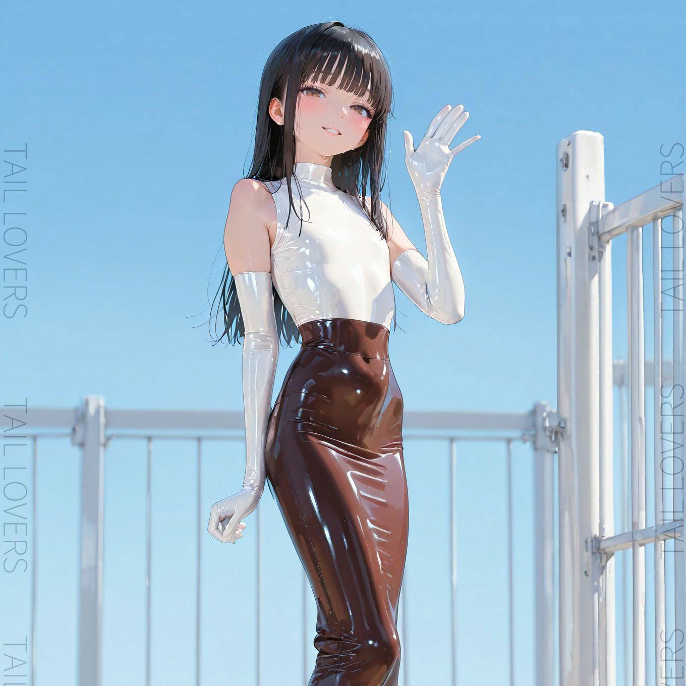 ラバー好きな美人教師と過ごす5日間【二日目】 - サンプル画像 1