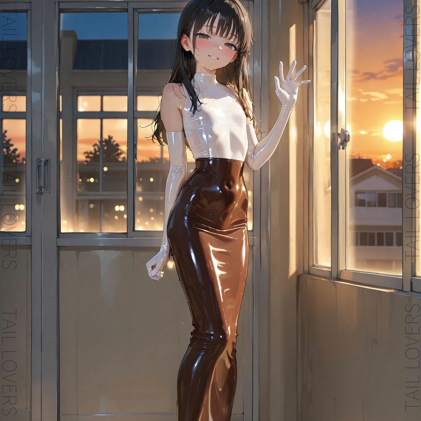 ラバー好きな美人教師と過ごす5日間【二日目】 - サンプル画像 8