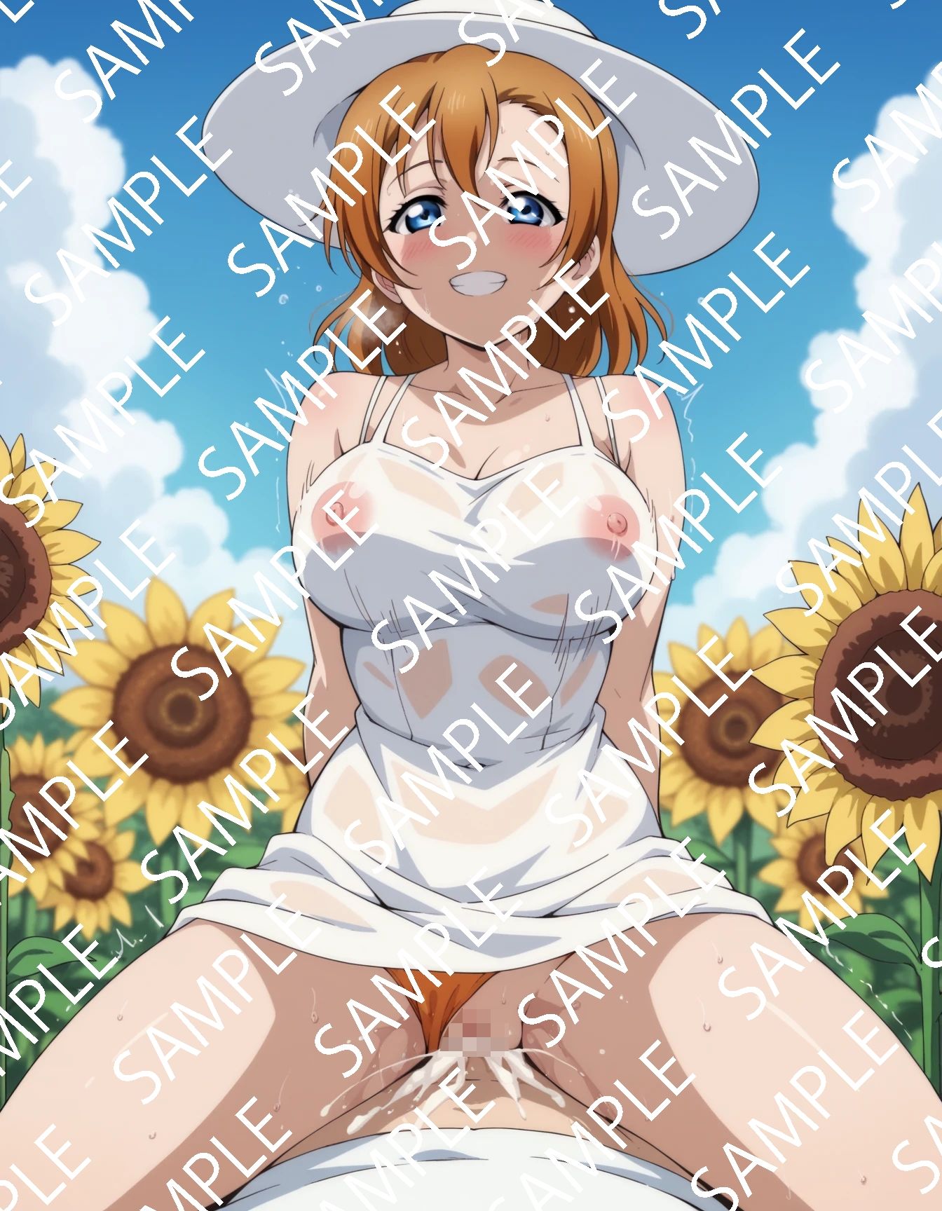 穂乃果コスプレ騎乗位集 - サンプル画像 1