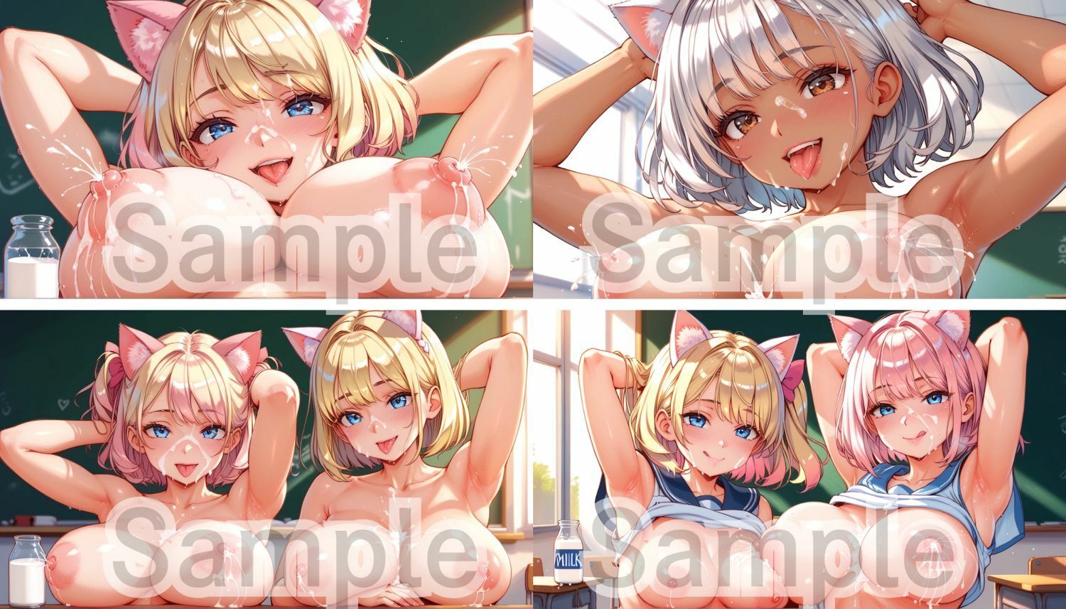 私立爆乳母乳学園 〜ハロウィン文化祭〜 - サンプル画像 5