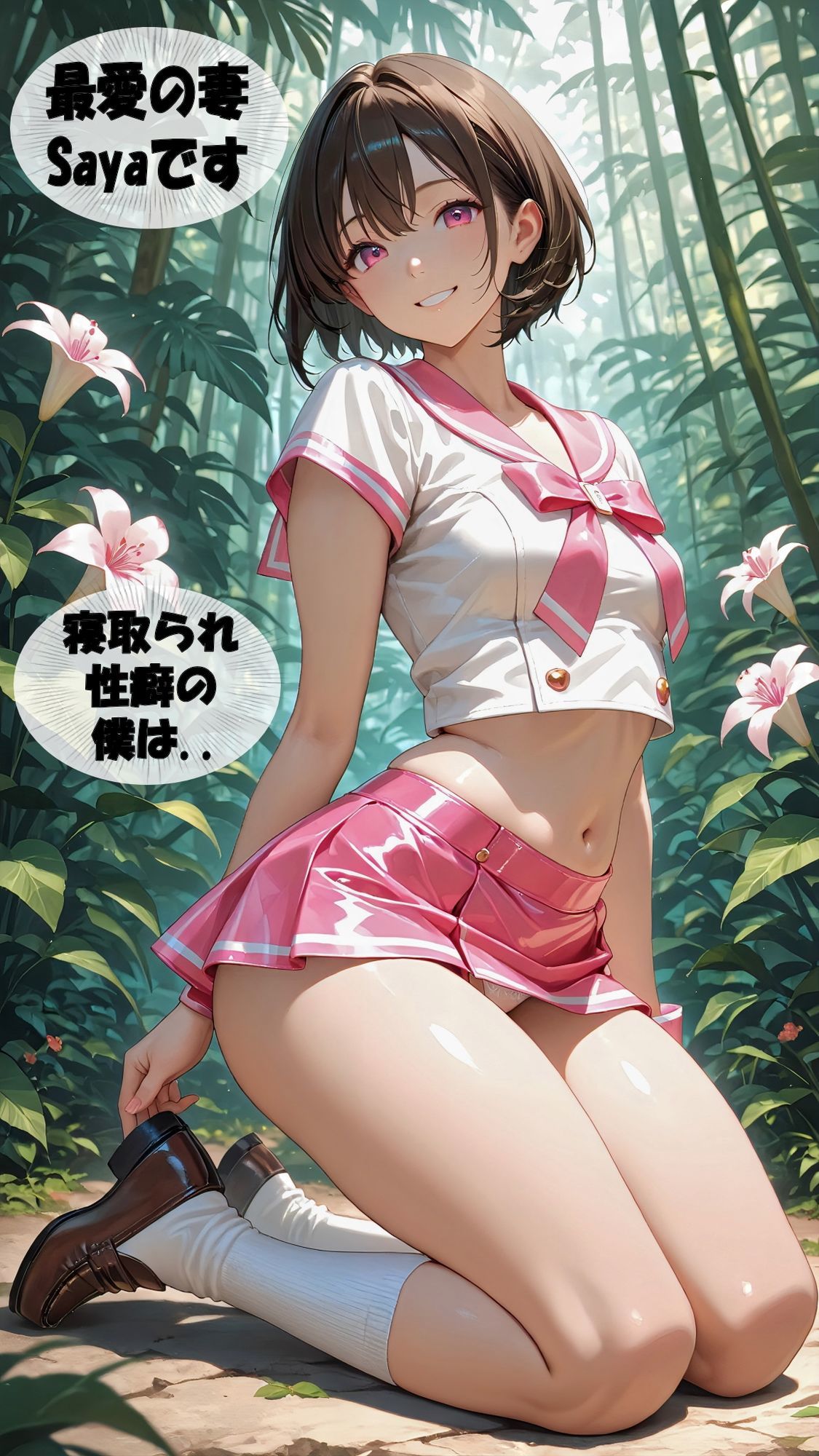 【アニメ動画】人妻Sayaの変態日記/触/触手の巣穴で悶絶レ〇プ/セーラー服編 - サンプル画像 1