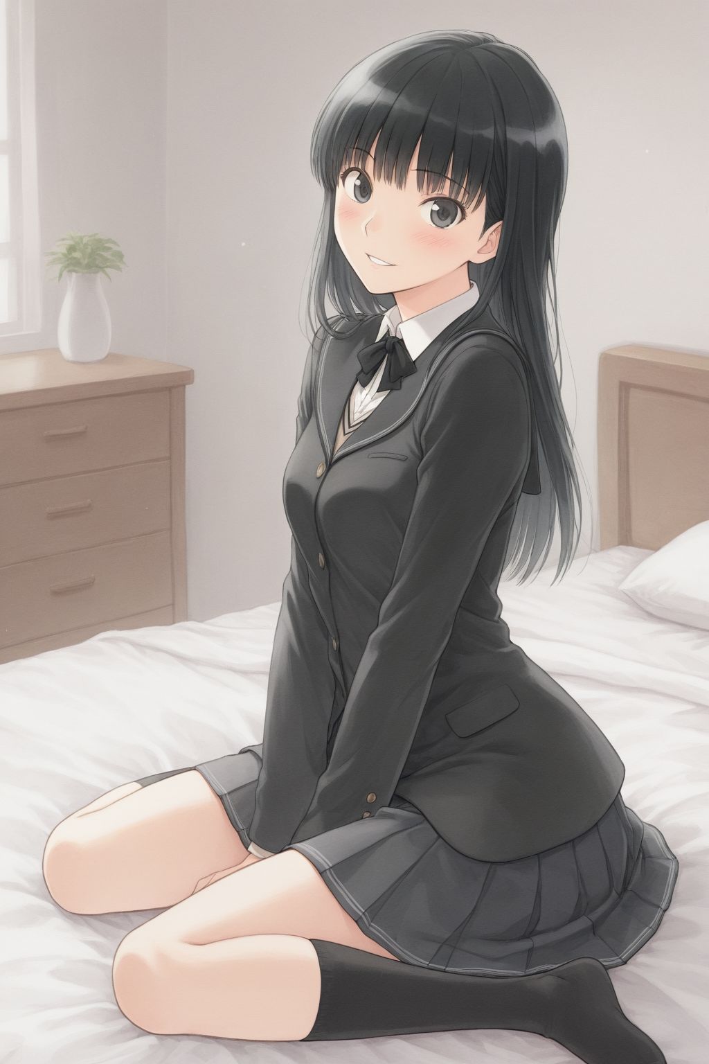 好感度MAX委員長とのCG集 - サンプル画像 1