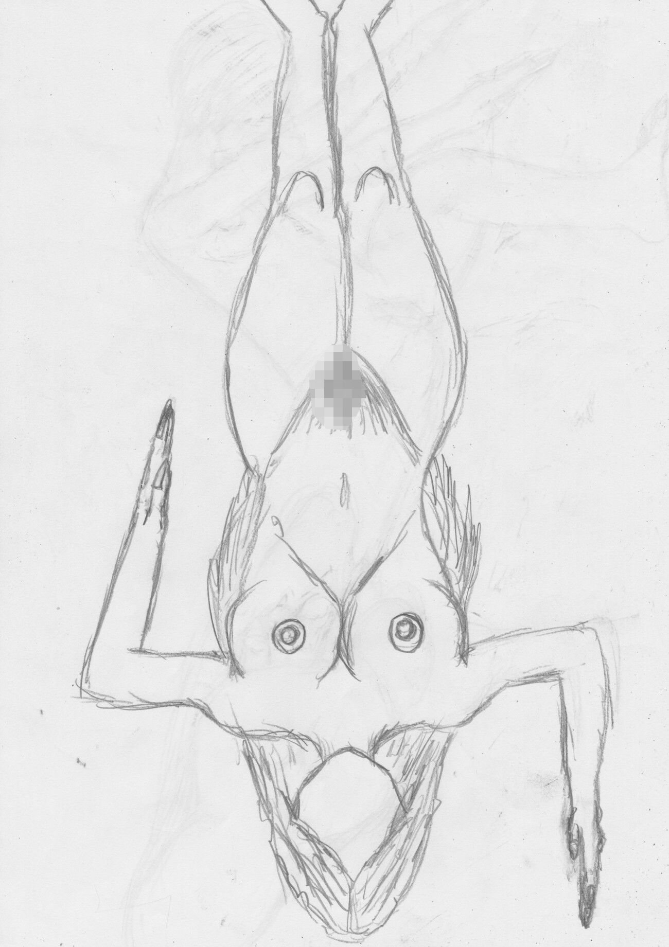 黒よりも黒いエロティックホラー黒戯絵集「マネキンポーズ2」 - サンプル画像 6