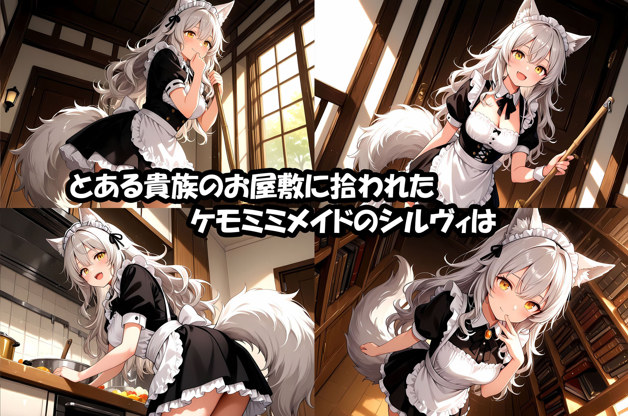 拾われケモミミメイドのシルヴィ初恋メイドに我慢できずヌイてと頼んだら、それから毎日中出しえっちする関係になったお話。 - サンプル画像 2