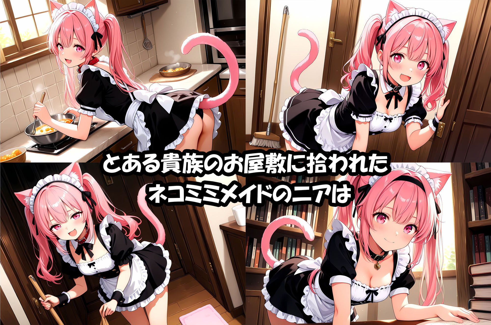 拾われネコミミメイドのニアかまって欲しくてついつい悪戯しちゃうメイドがたっぷりおしおきえっちされちゃうお話 - サンプル画像 2