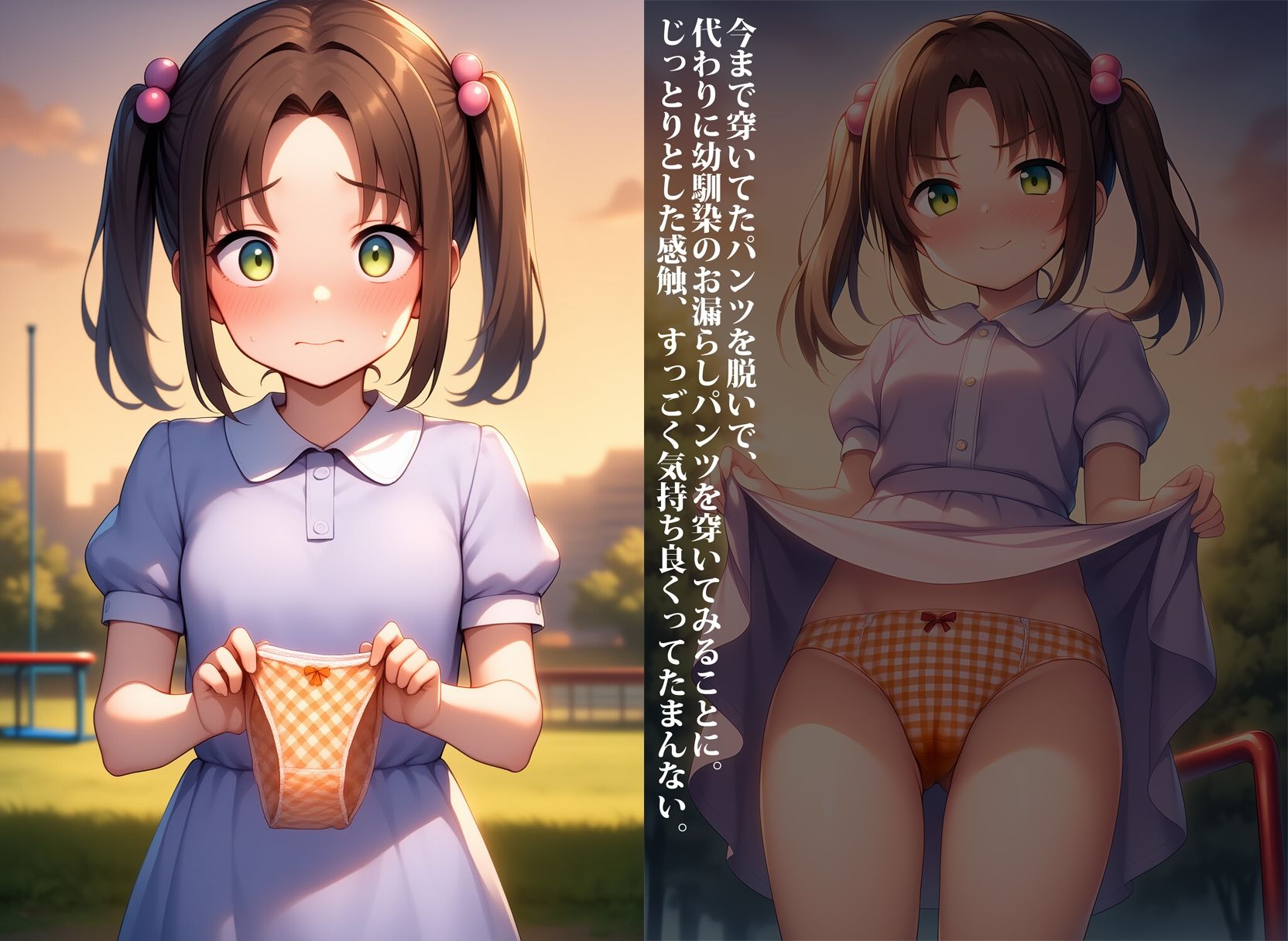 親友とのレズ願望を抱くたびに、すぐお漏らしオナニーしちゃうの - サンプル画像 2