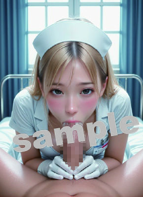 びっちナースの咥えて健康チェック - サンプル画像 2