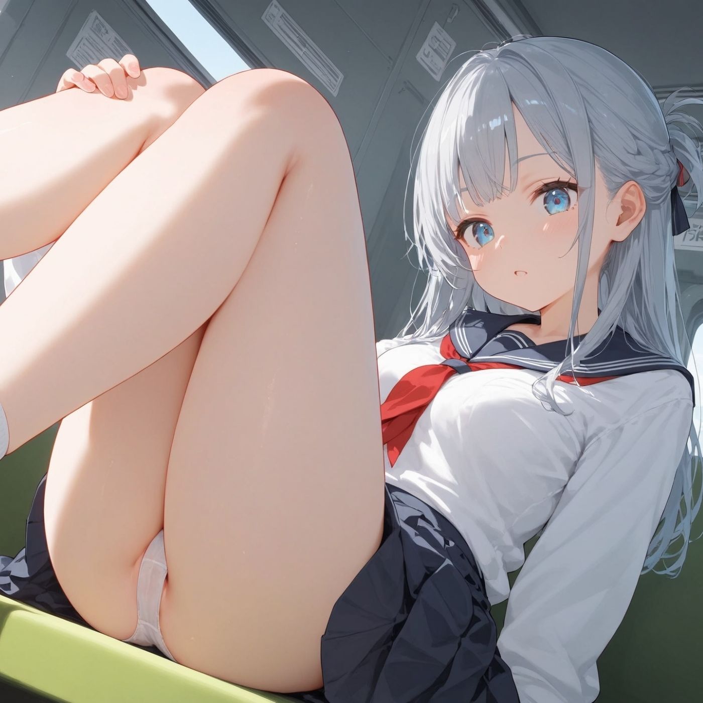 ビッチ用レ●プ車両！乗ったら終点まで乗り継ぎまくってください5【制服美少女の厳選CG376枚収録】 - サンプル画像 4