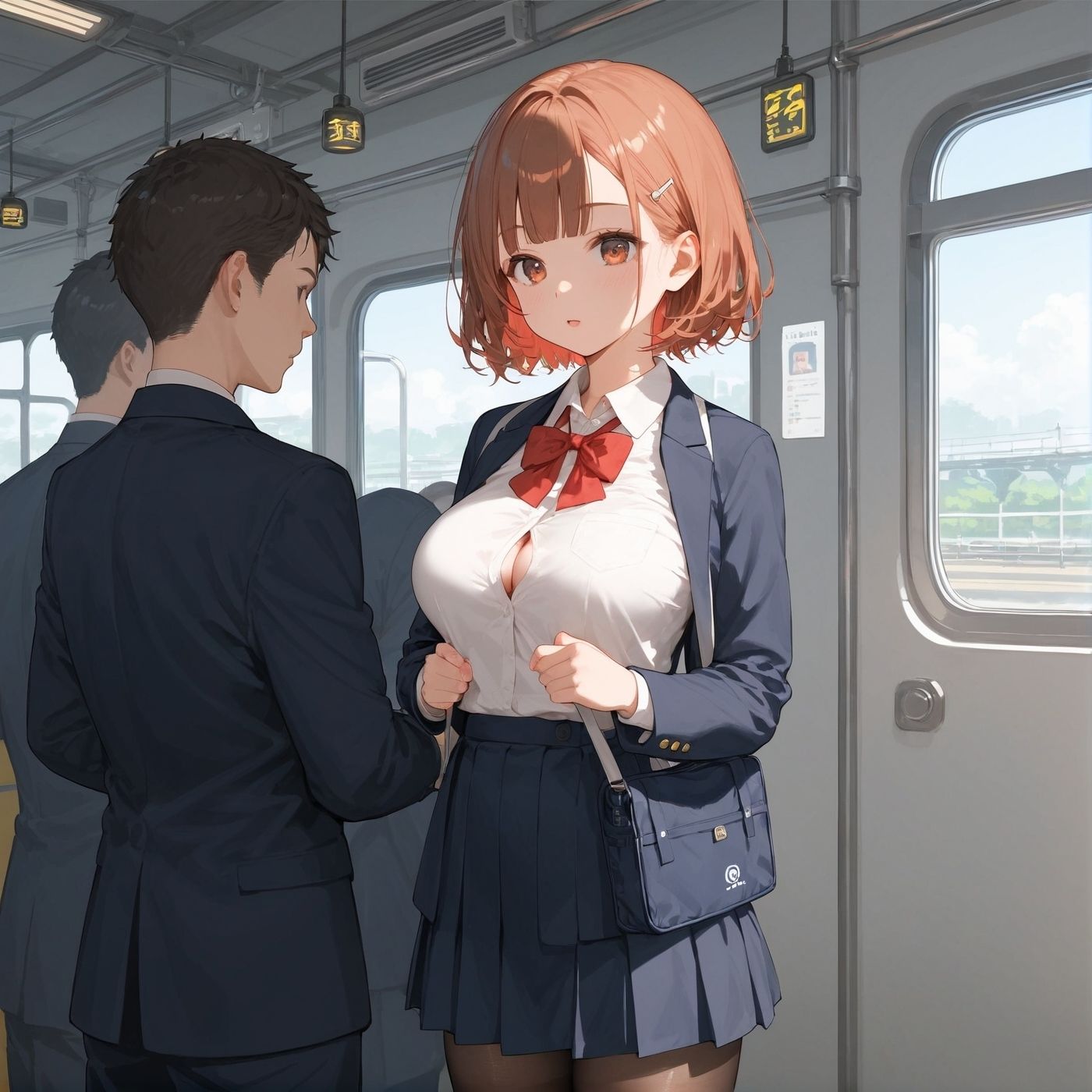 ビッチ用レ●プ車両！乗ったら終点まで乗り継ぎまくってください5【制服美少女の厳選CG376枚収録】 - サンプル画像 5