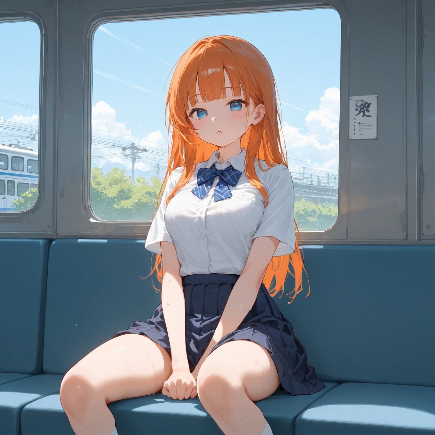 ビッチ用レ●プ車両！乗ったら終点まで乗り継ぎまくってください5【制服美少女の厳選CG376枚収録】 - サンプル画像 10