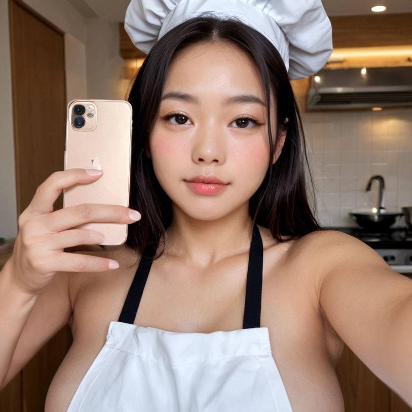 厨房でおっぱいを見せてくれる美女（セリフなし  AI画像集） - サンプル画像 7