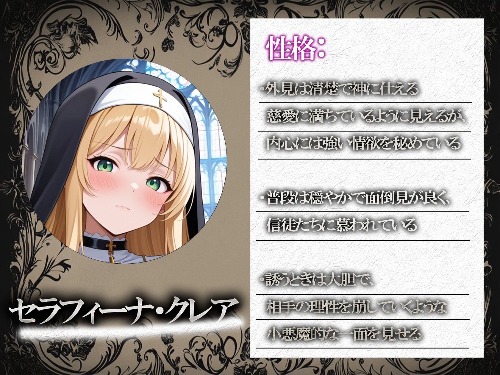 教会でシスターに誘われて - サンプル画像 1