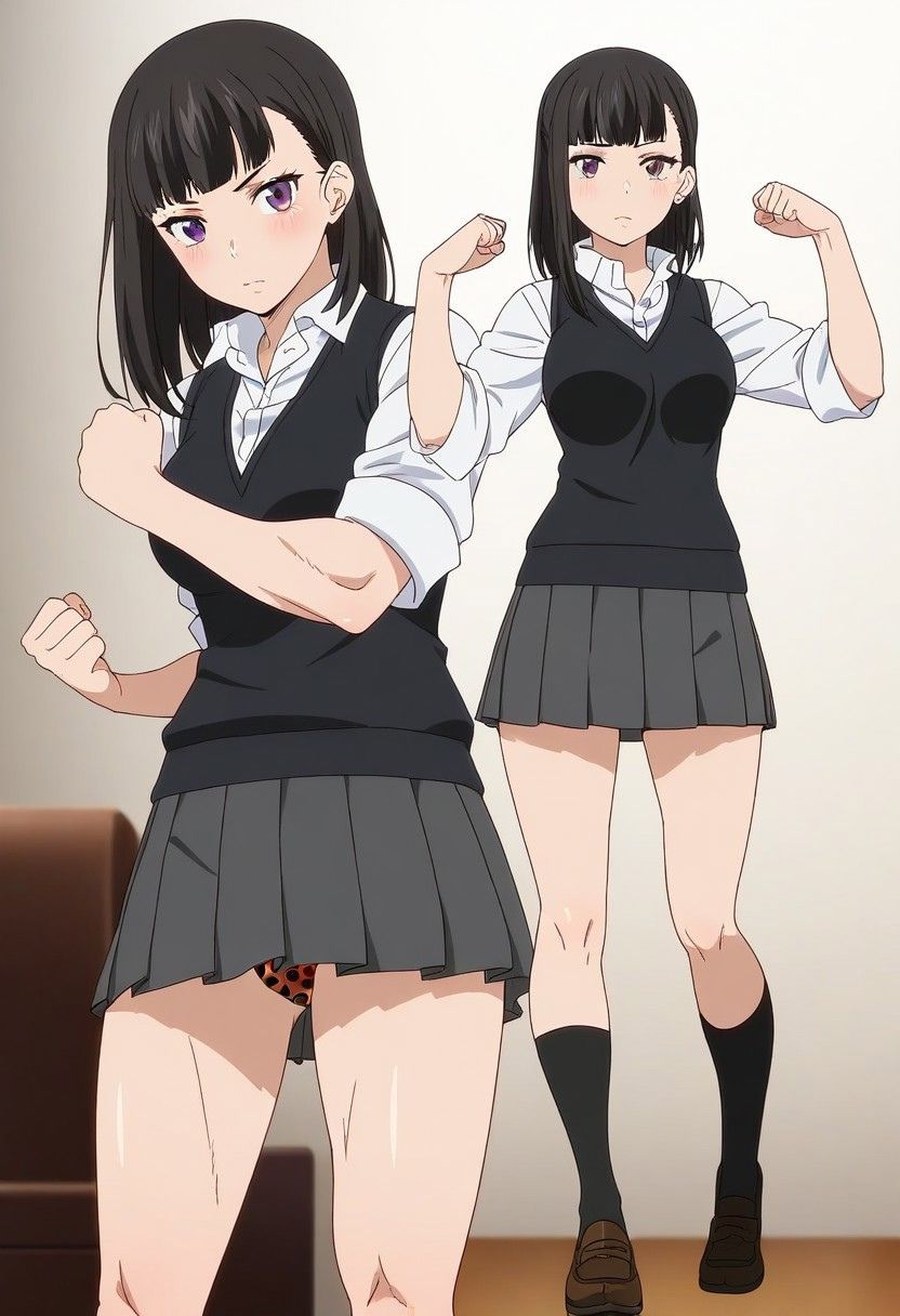 『炎？ノ消防隊』マキ ？ゼ  清楚系筋肉ギャルJKにしたらエロすぎた件 - サンプル画像 1