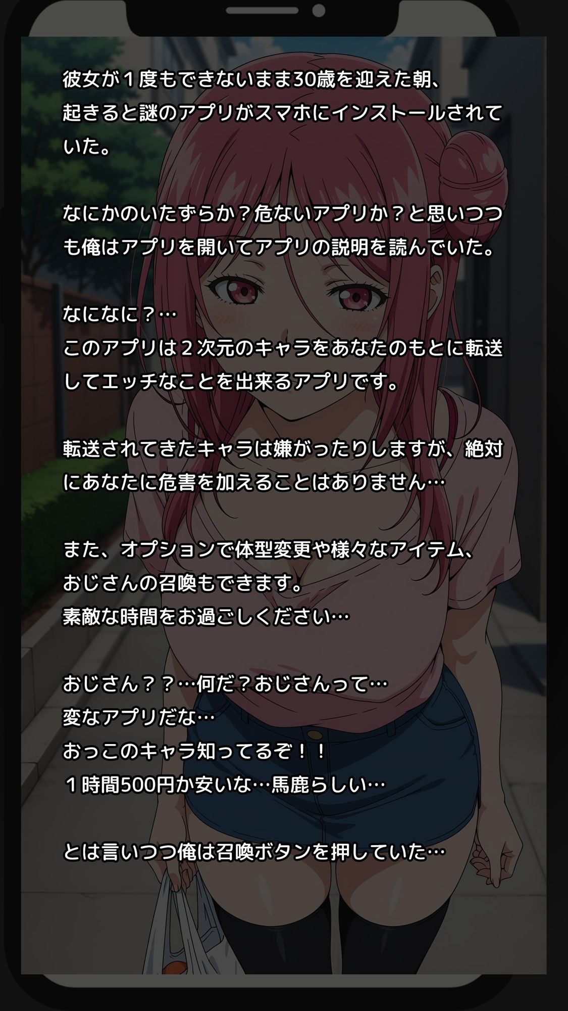 【一部セリフつき】Deliサモ☆ 美少女とおじさん強●召喚アプリ - ぐ〇ん〇る バイト先の先輩編 - - サンプル画像 1