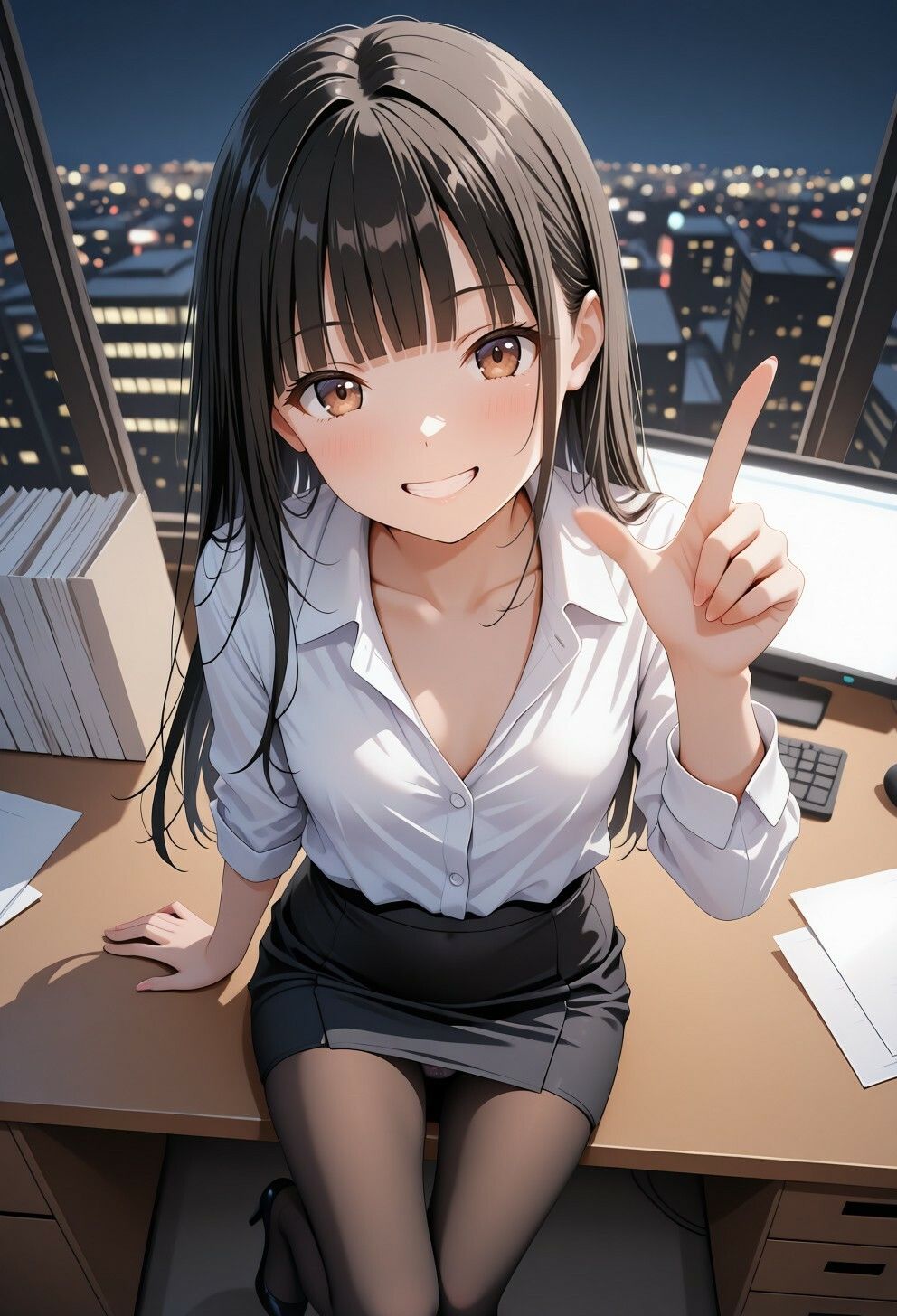 誰にも言えないOLの裏の顔 残業オフィス×カラオケで欲望に応えて 最後は社長の闇に堕ちていく - サンプル画像 1