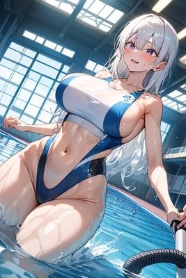 競泳水着女子8 - サンプル画像 4