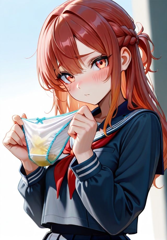 脱ぎたて汚パンティを見せてくれる - サンプル画像 2