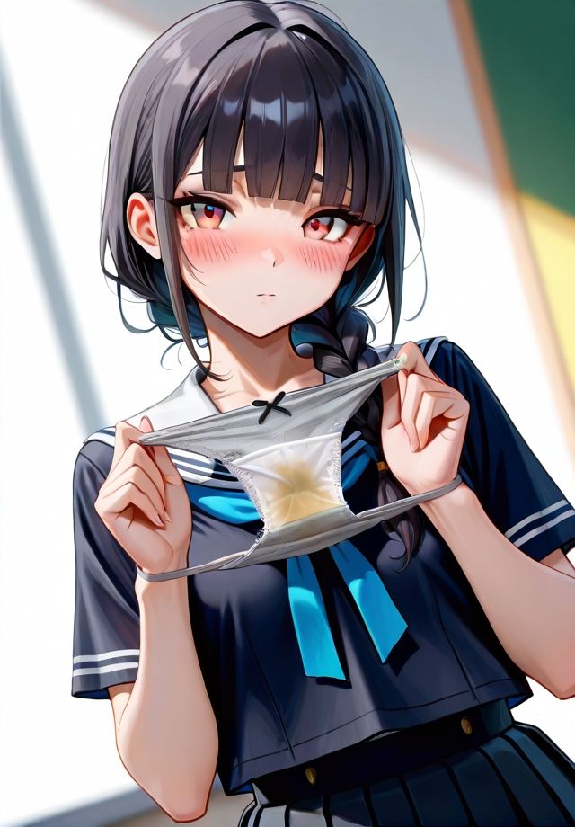 脱ぎたて汚パンティを見せてくれる - サンプル画像 4