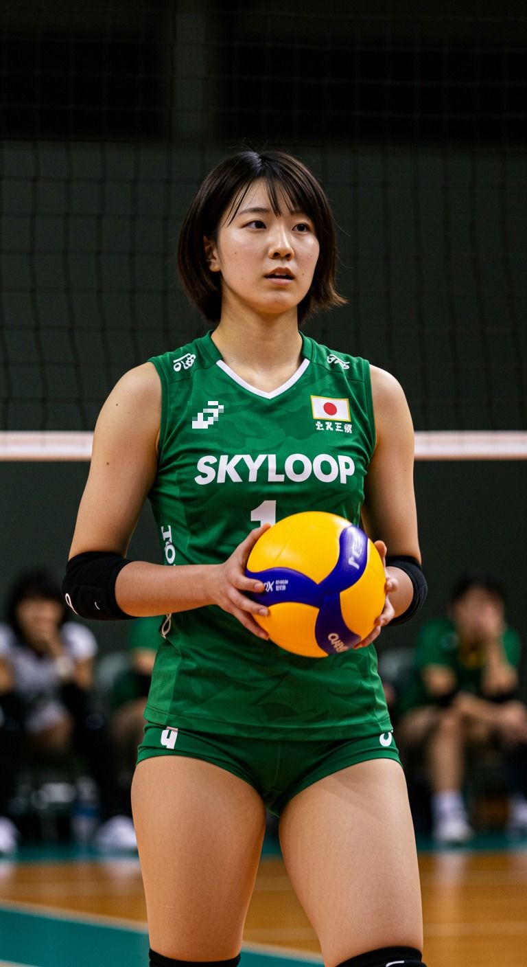 超絶バレー コートの女神たち。美しさ、跳ね上がる。 - サンプル画像 5