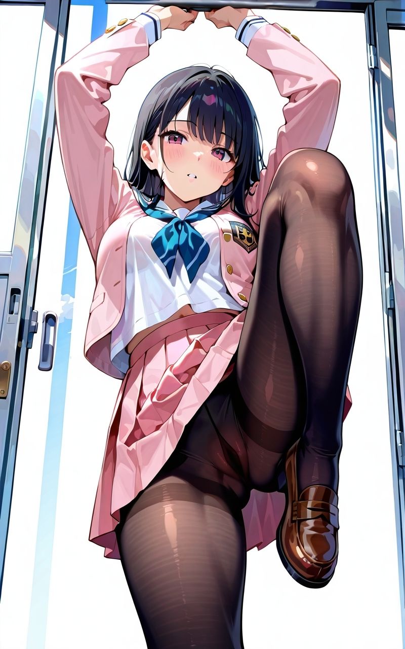 パンスト？巨乳少女 - サンプル画像 2