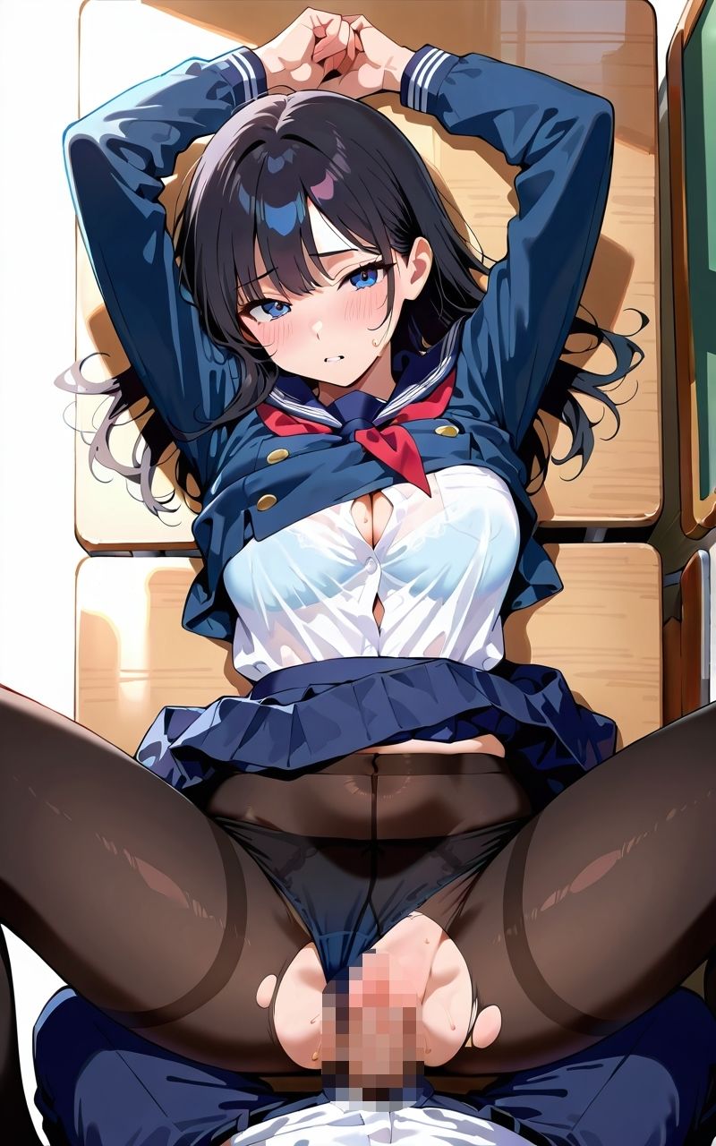 パンスト？巨乳少女 - サンプル画像 5