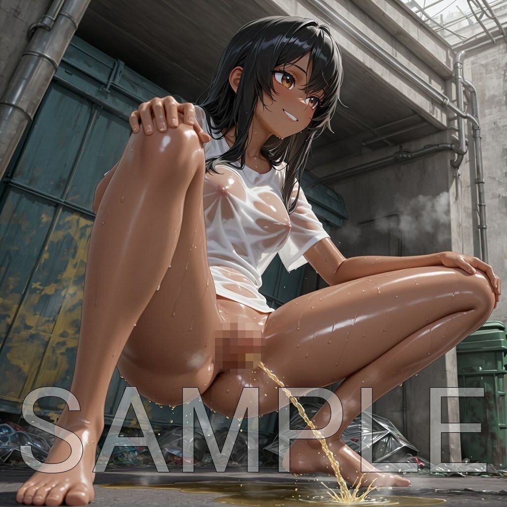 ゴミ捨て場放尿少女 - サンプル画像 5