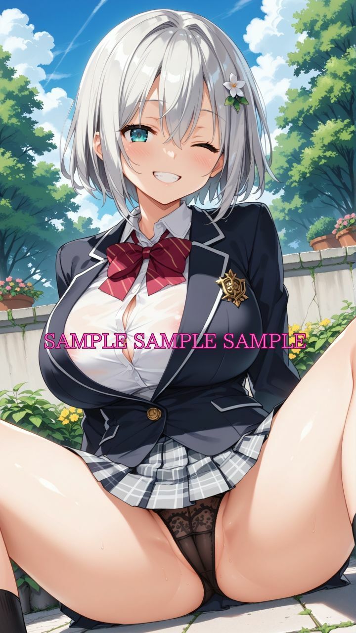 男女比1対10000の世界 ブレザー女子とセックスし放題でちんぽが乾く暇もないヤリ放題ハーレムライフ！！Vol.2 - サンプル画像 2