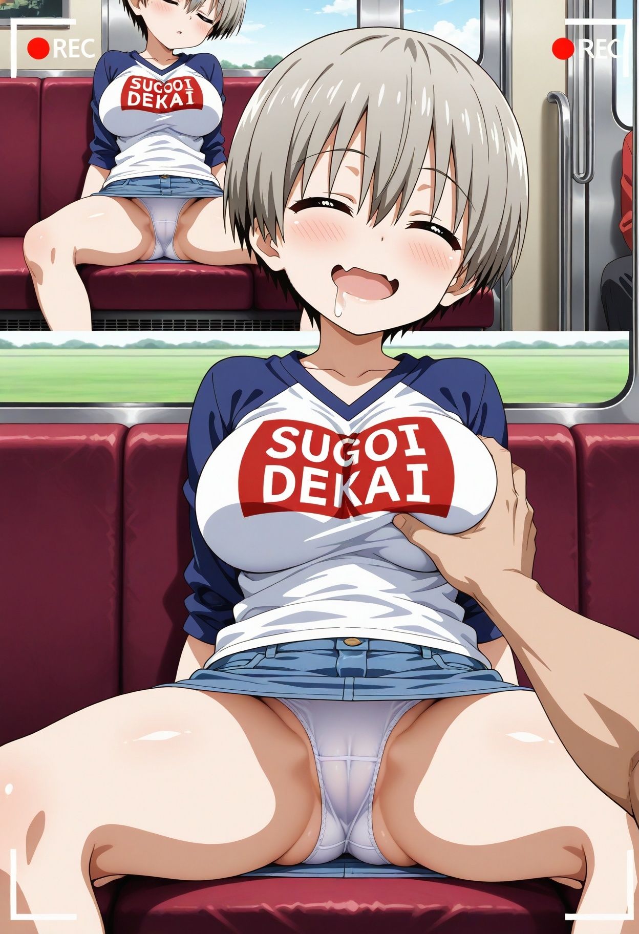 スカート内盗撮、着替え盗撮、野ション、野外露出風【宇崎花風1】 - サンプル画像 2