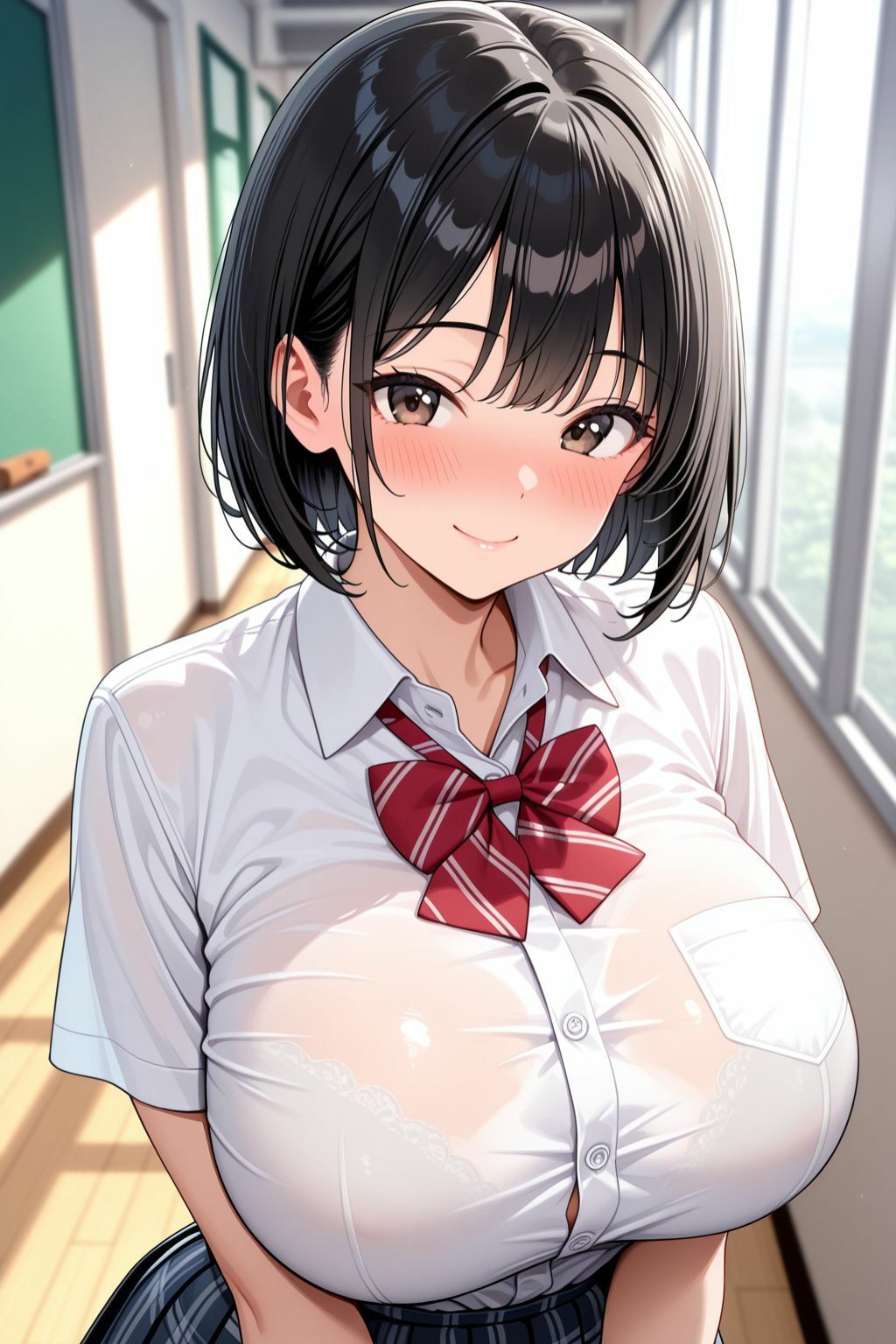 メス堕ちJK全力ピストンでメス堕ちする弱みを脅し強引に種付けされる - サンプル画像 1