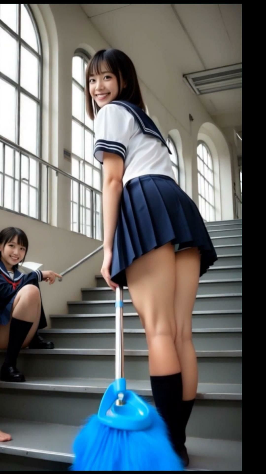 【動画】S級 制服女子 〜掃除編〜 - サンプル画像 8