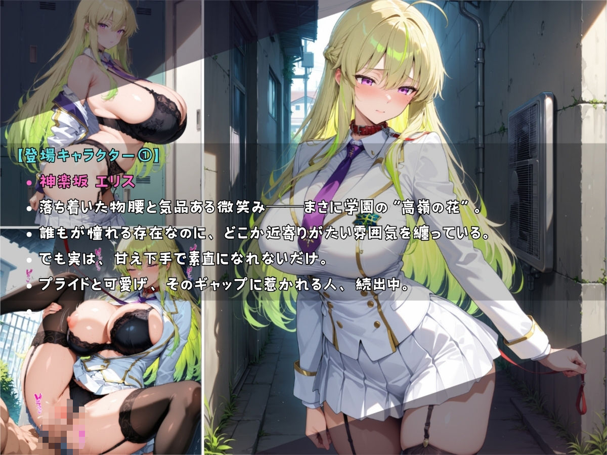 女子校生 警官 深夜ノ公園で首輪をつけて逆に指導してみた件 - サンプル画像 2