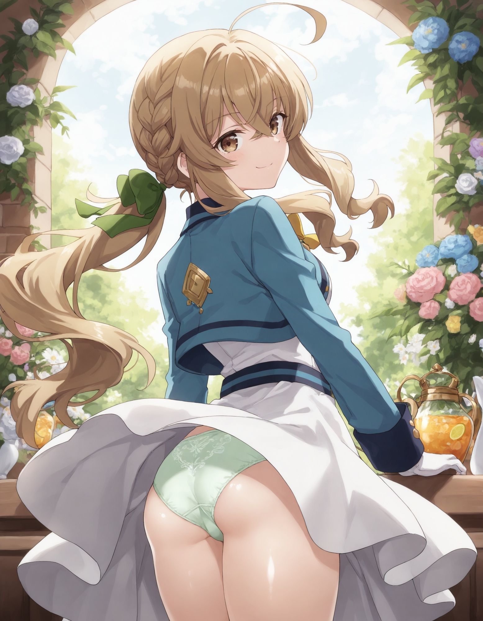 モニカ・エヴァ〇ットのパンチラ〜セ〇ンディア制服編〜 - サンプル画像 5