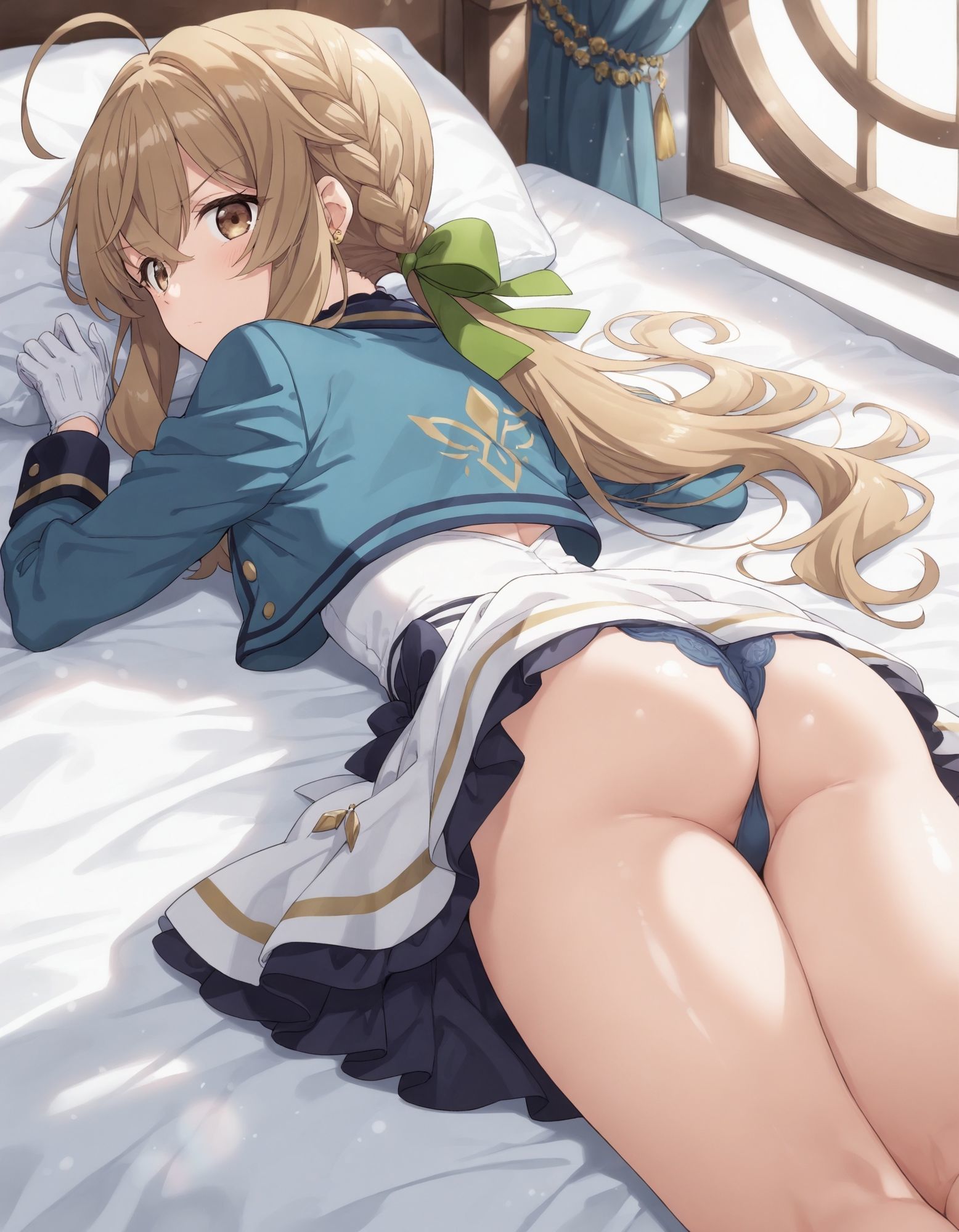 モニカ・エヴァ〇ットのパンチラ〜セ〇ンディア制服編〜 - サンプル画像 6