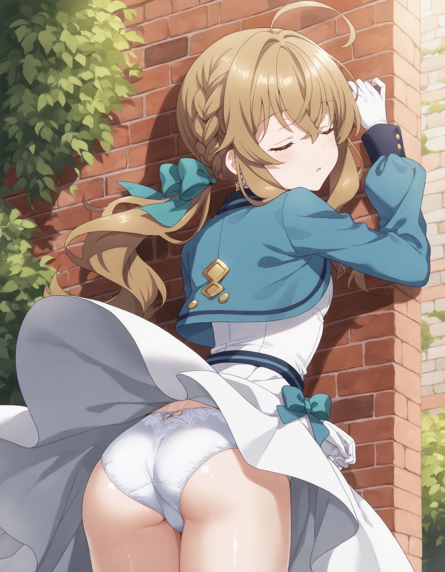 モニカ・エヴァ〇ットのパンチラ〜セ〇ンディア制服編〜 - サンプル画像 7