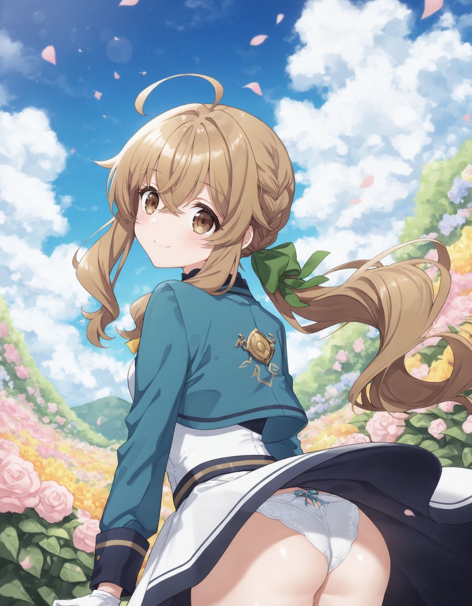 モニカ・エヴァ〇ットのパンチラ〜セ〇ンディア制服編〜 - サンプル画像 8