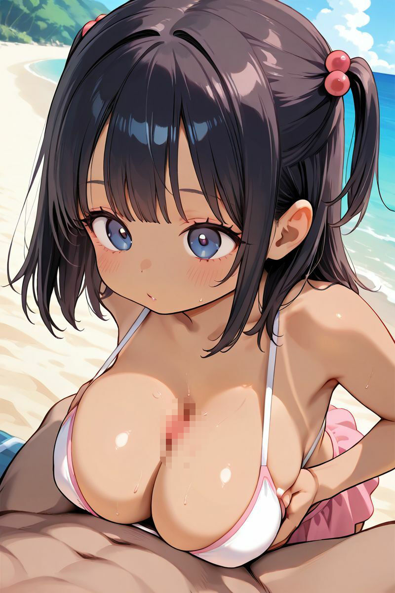 日焼けした巨乳の妹とエッチしたら最高に気持ちよかった「お兄ちゃんと私だけの秘密だよ」 - サンプル画像 3